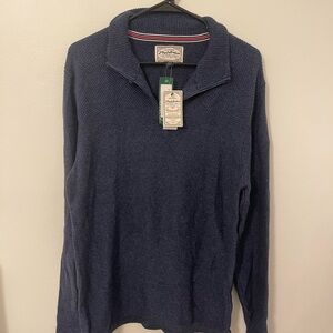 Versatile Blue Turtleneck Sweater Knit